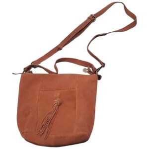 Lucky Brand Suede Hobo Tote Brown Bag –  Crossbody, Boho Chic Everyday Purse
